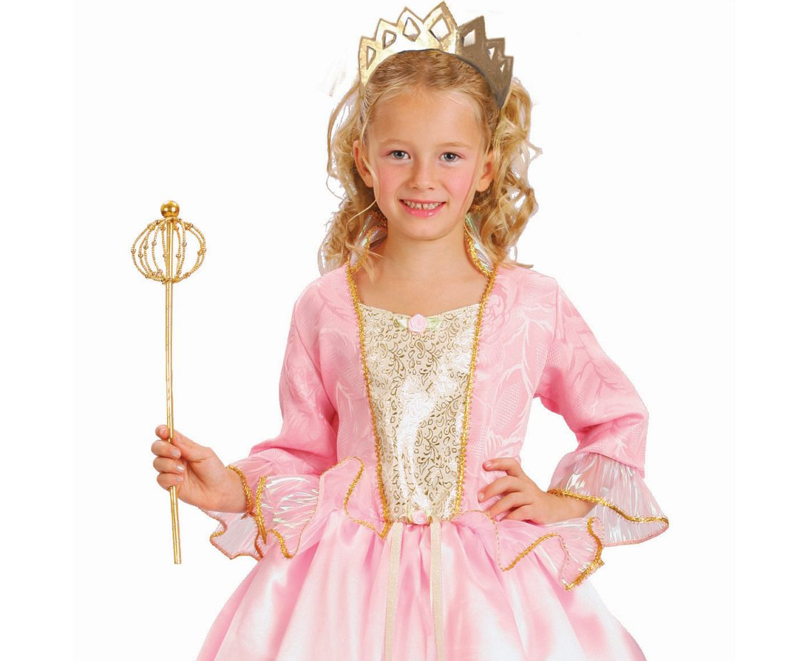 Role play-set for kids Pink Princess (dress, tiara), size 110/120 cm